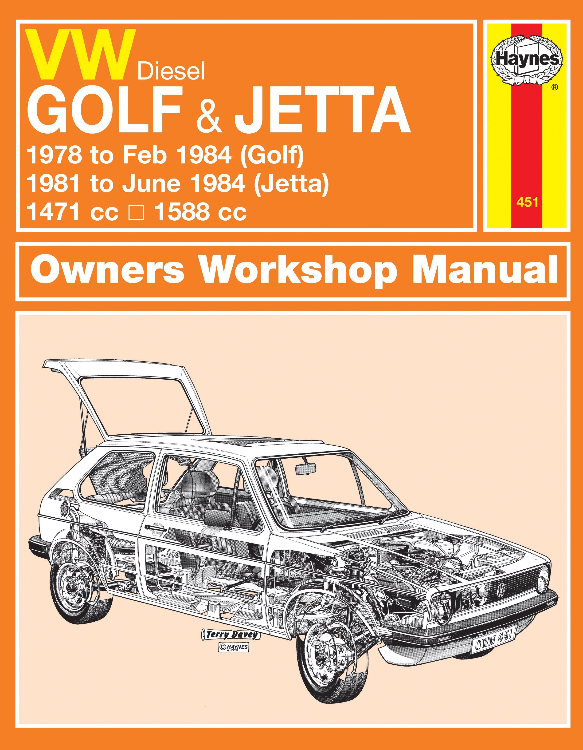 VW Golf/Jetta Diesel 1978 - 1984 Classic Reprint