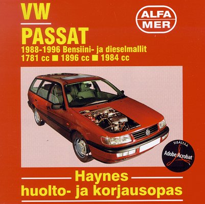 VW Passat 1988-96 korjausopas CD:llä