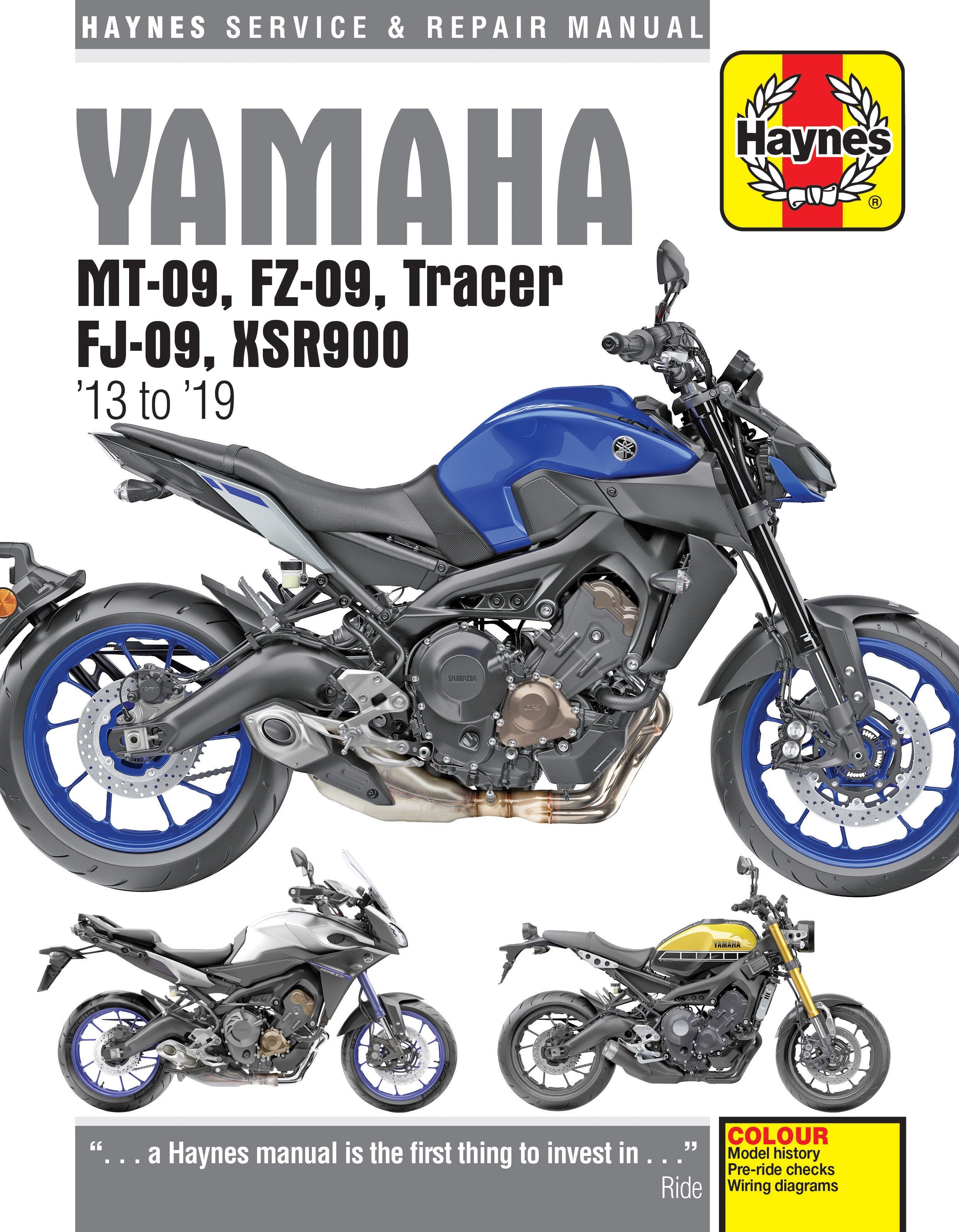 Yamaha MT-09, FZ-09, Tracer FJ-09, XSR900 2013 - 2019