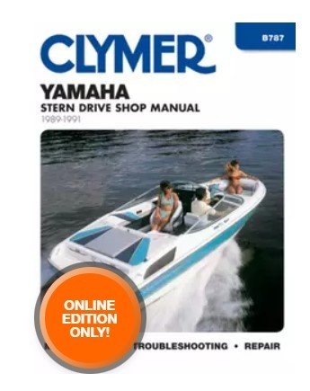 Yamaha Stern Drive Manual V6 and V8 (1989 - 1991) Clymer