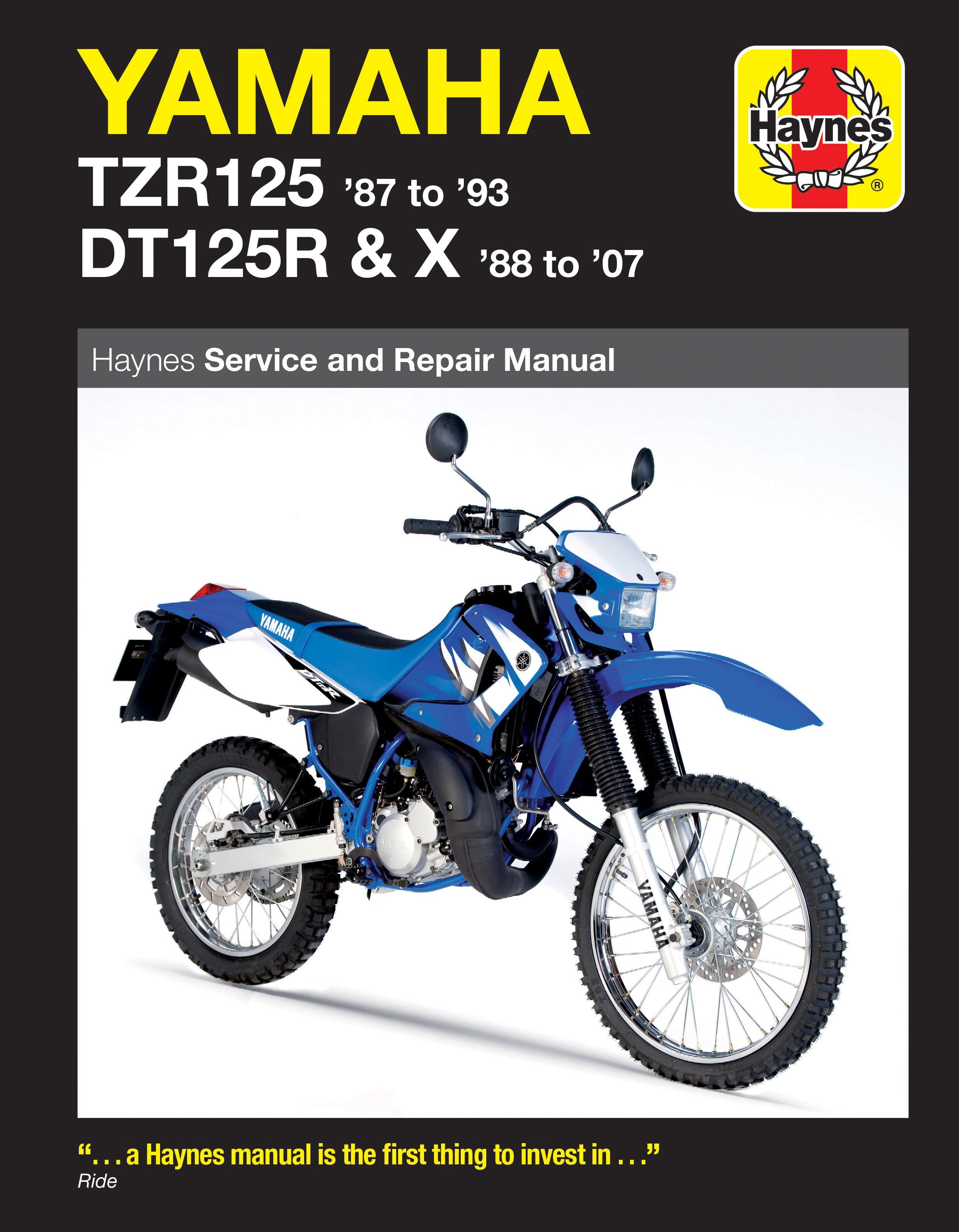 Yamaha TZR125 1987-1993 &amp; DT125R/X 1988-2007