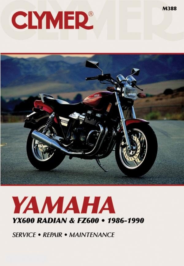 Yamaha YX600 Radian &amp; FZ600 Motorcycle (1986-1990) Service Repair Manual Online Manual