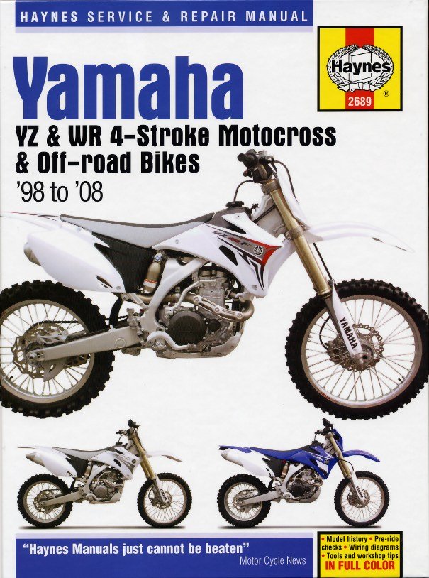 Yamaha YZ &amp; WR 4Stroke Motocross &amp; Off-road Bikes 1998-2008